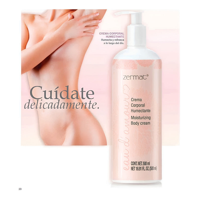 Crema Corporal Humectante Eau D Amour Zermat 500 Ml Frutal