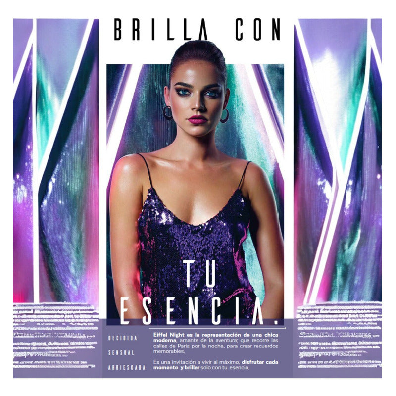 Perfume Para Dama Eiffel Night 50 Ml Zermat Floral Frutal