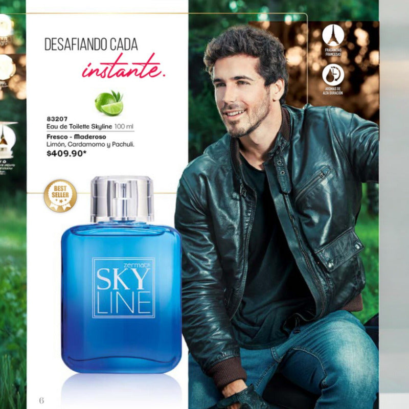 Fragancia Fresca Maderosa  Sky Line 100ml Caballero Zermat