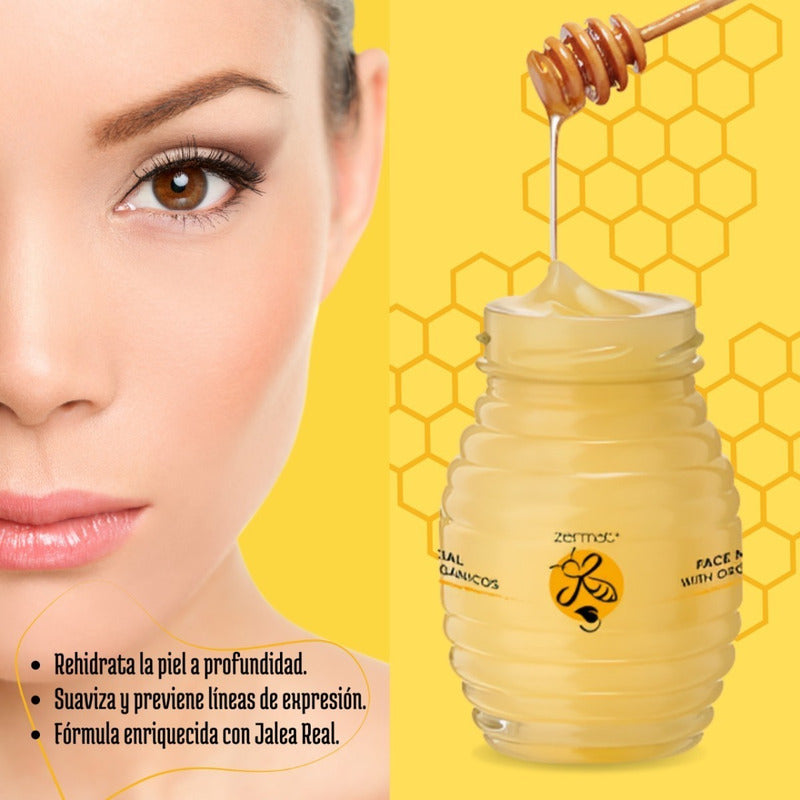 Mascarilla Facial Con Jalea Real E Ingredientes Organicos Todo Tipo De Piel