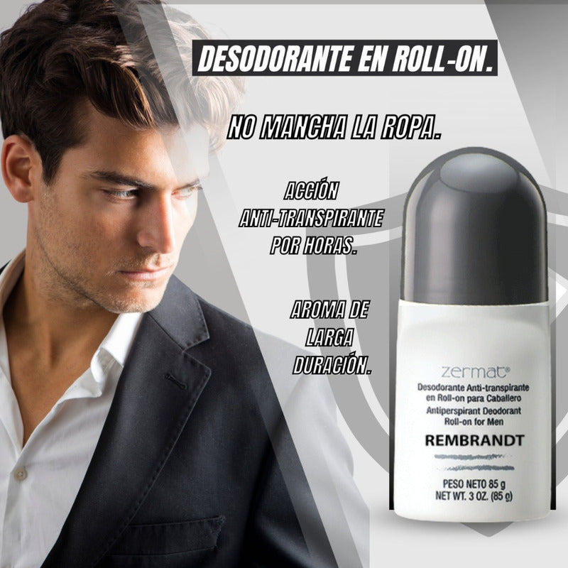 Paq 6 Desod Roll On Anti-transpirante Cab Rembrandt Zermat  Rembrandt