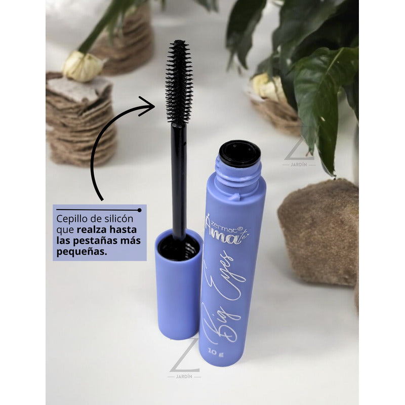 Máscara Super Alargadora De Pestañas Big Eyes 10 Gr Zermat Negro