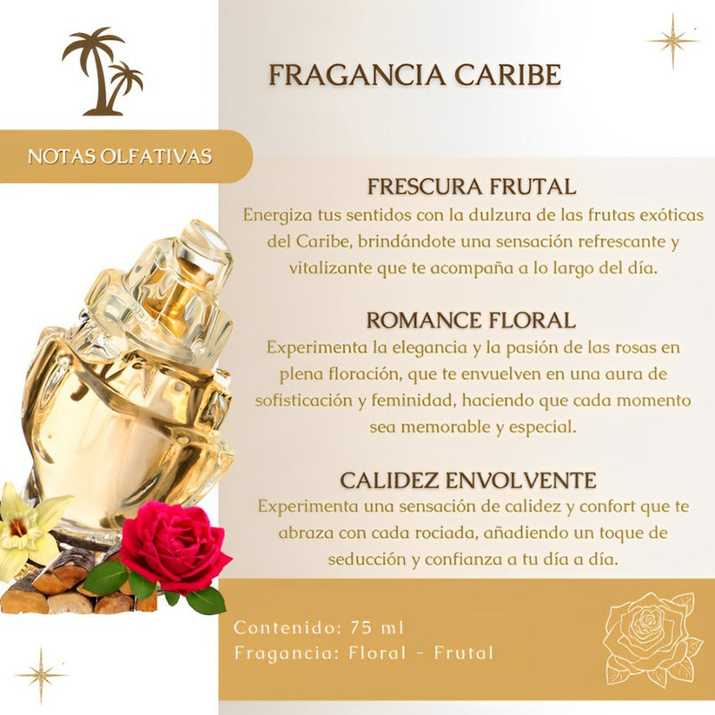 Perfume Caribe Para Dama 75 ml Zermat
