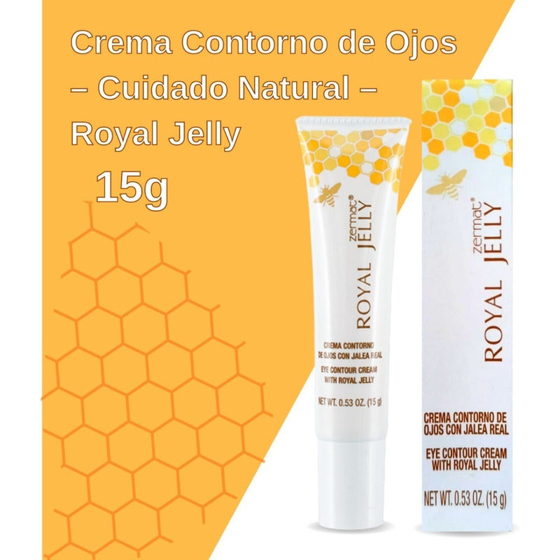 Contorno Ojos Para Piel Sensible Royal Jelly Zermat 15 Gr.   Todo Tipo De Piel Día/noche