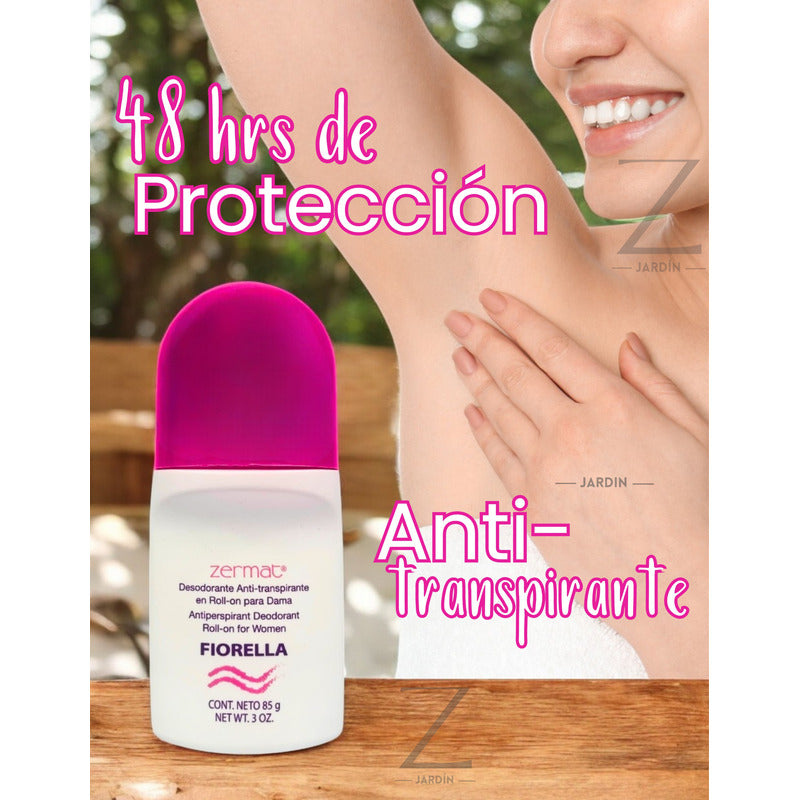 3 Desodorantes Antitranspirante Zermat Roll On Dama Fiorella Fiorella