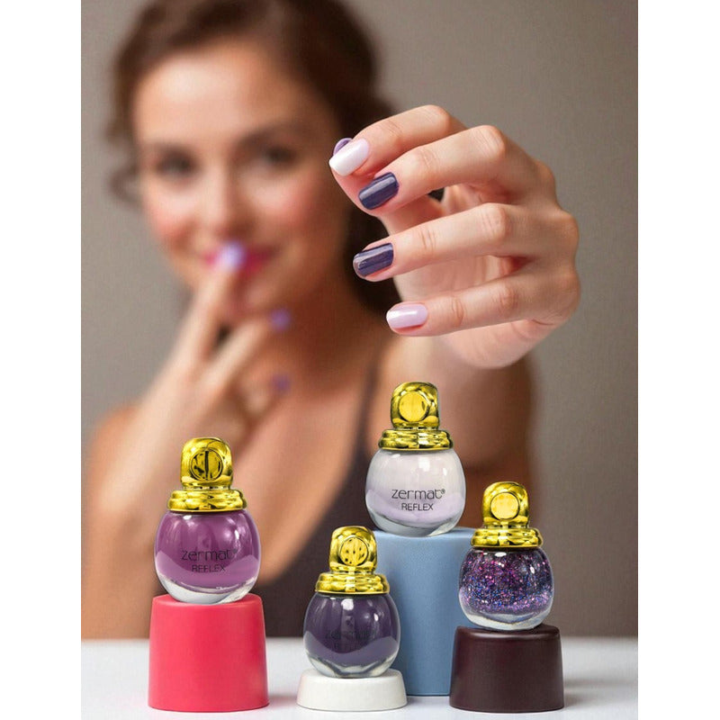 Eleva Tu Estilo Con El Set Reflex De 4 Esmaltes Zermat Varios
