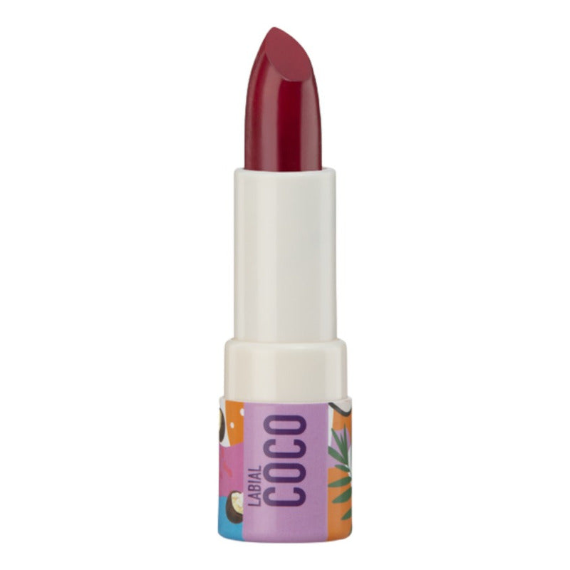 Labial Vegano En Barra Con Extracto De Coco & Karité Zermat Red Deliciuos