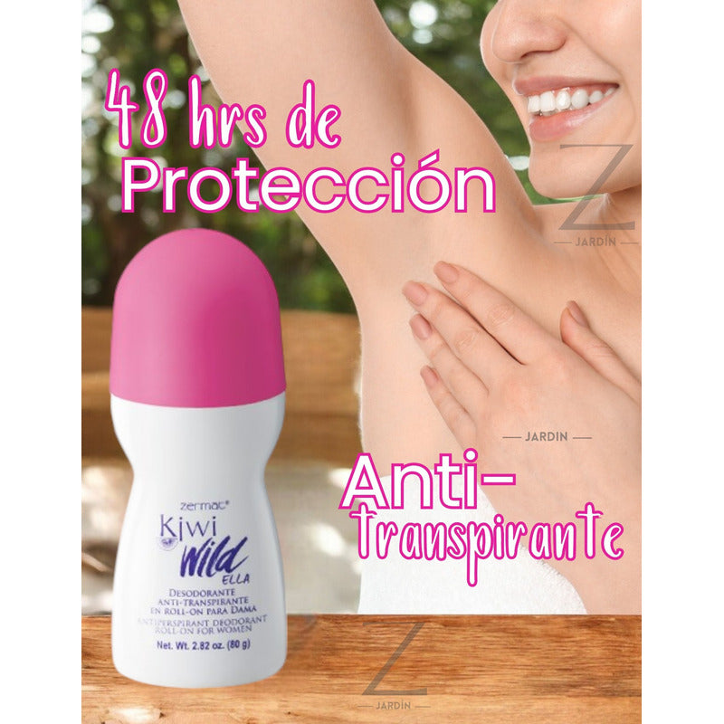 6 Desod Anti-transpirante Rollon Kiwi Wild Dama Zermat Kiwi Wild Dama