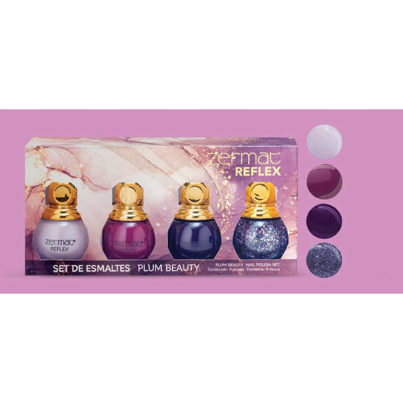 Eleva Tu Estilo Con El Set Reflex De 4 Esmaltes Zermat Varios