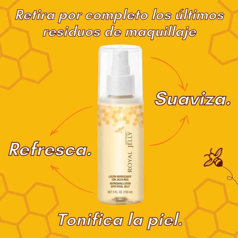 Loción Refrescante Con Jalea Real Royal Jelly Zermat Todo Tipo De Piel Día/noche