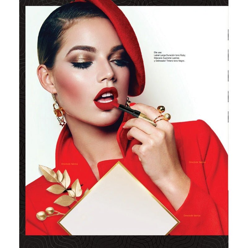 Labial Larga Duración Indeleble Premium Zermat Reflex Rubí