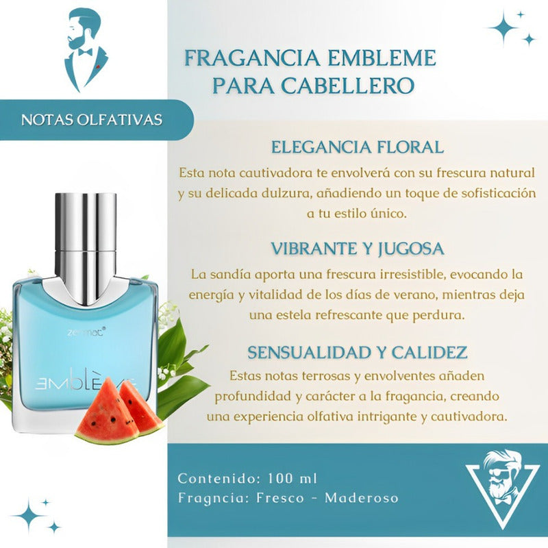 Eau De Toilette Embleme Caballero 100ml By Zermat