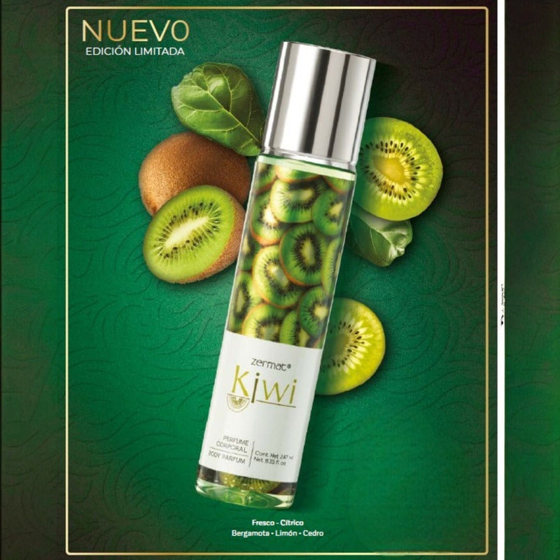 Perfume Corporal Refrescante Kiwi Zermat 247 Ml