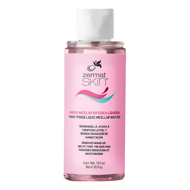 Desmaquillante Líquido Bifásico Zermat Skin Agua Micelar