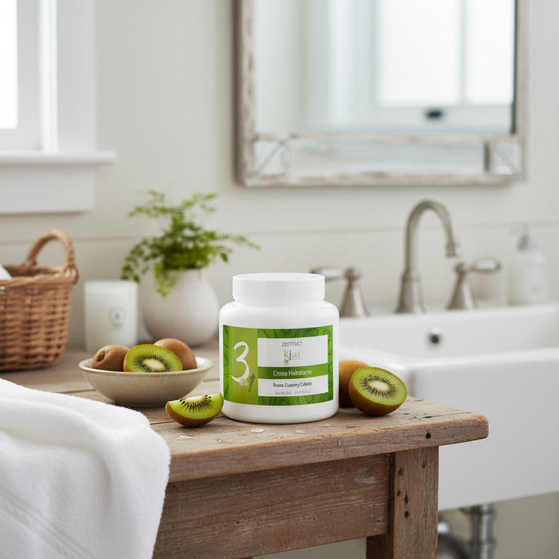 Crema Para Rostro, Cuerpo Y Cabello, Hidratante Kiwi 3 En 1  Mixta Día/noche