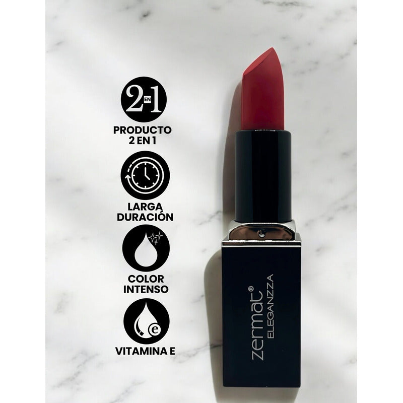 Labial Semimate Con Vitamina E Zermat Eleganzza