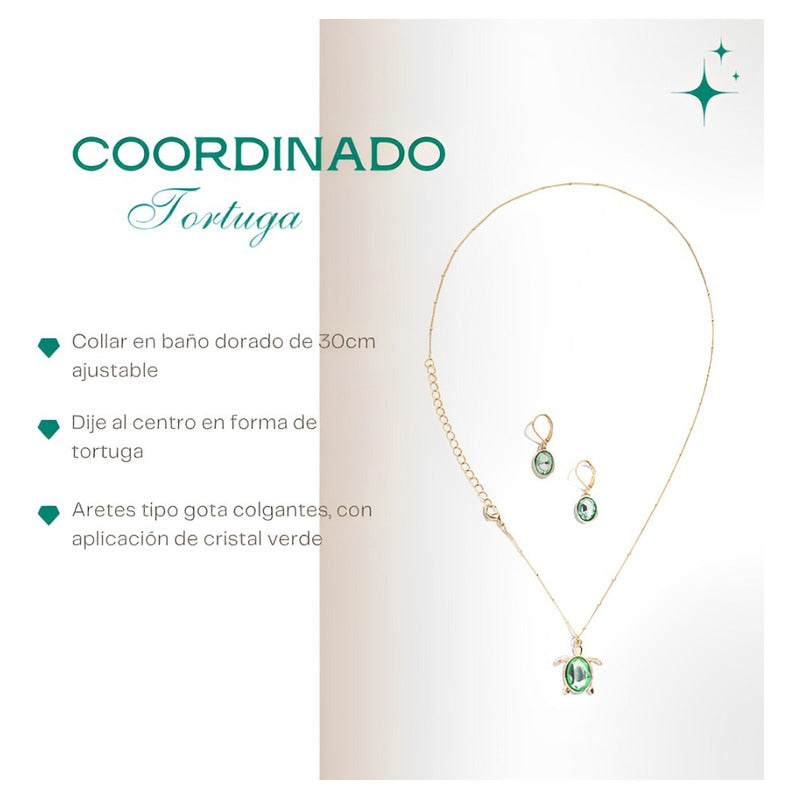Coordinado De Joyeria Tortuga Zermat