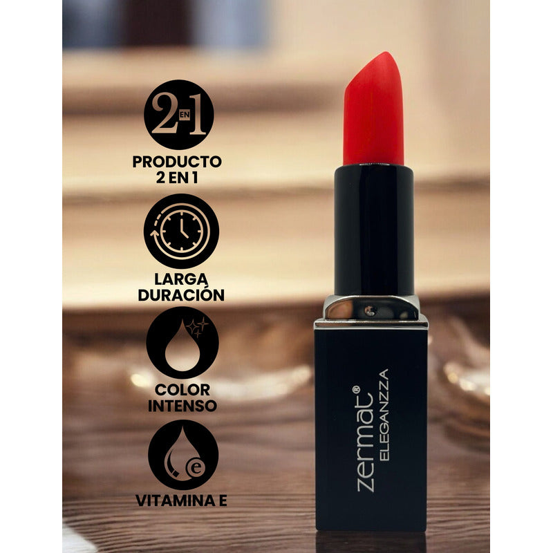 Labial Semimate Con Vitamina E Zermat Eleganzza