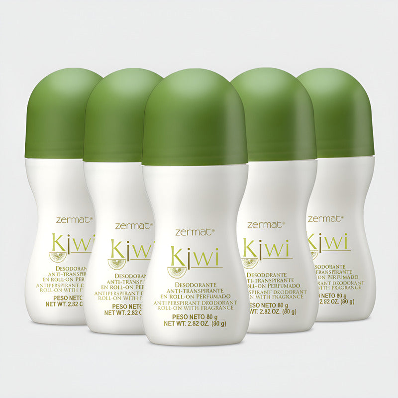 Paq 6 Desod Anti-transpirante Rollon Kiwi Perfumado Unisex