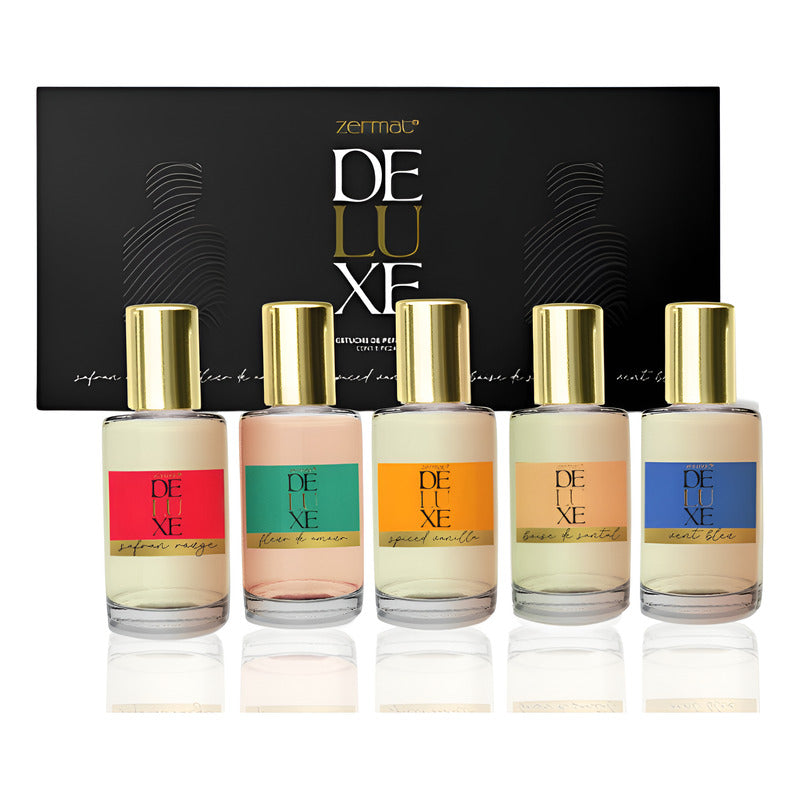 Estuche 5 Mini Fragancias De Luxe Zermat Lujo Para Regalar