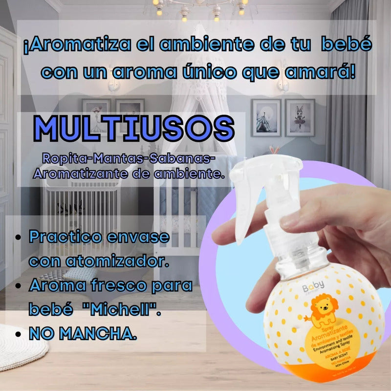 Paquete Bebe   Fragancia Baby Zermat Michell Y Aromatizant
