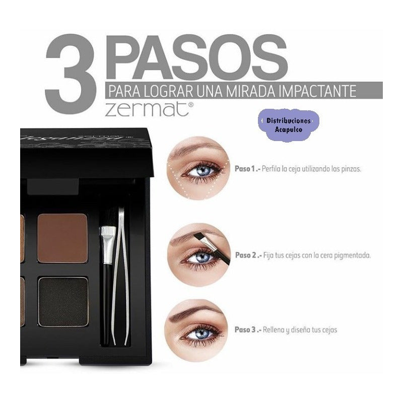 Estuche Perfeccionador De Cejas Antes Glamour