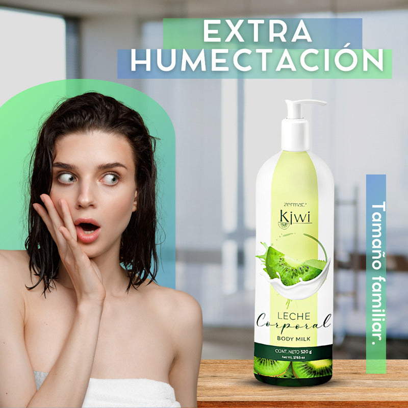 Deliciosa Leche Corporal Body Milk Hidratante Kiwi Zermat Kiwi
