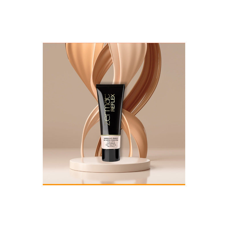 Maquillaje Líquido De Larga Duración Reflex 30 Ml - Zermat Tono Vainilla