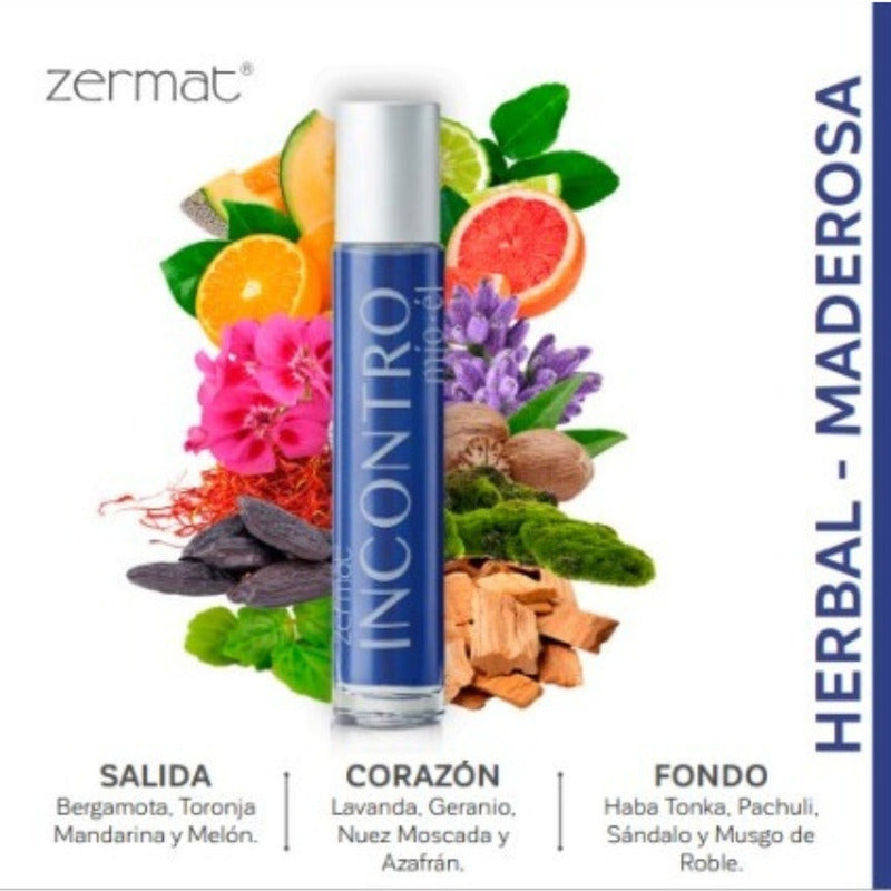 Fragancia Incontro Mío 100 Ml Para Caballero Zermat