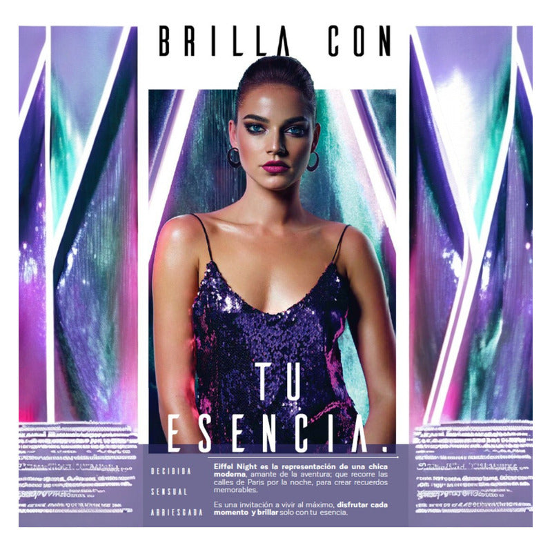 Perfume Para Dama Eiffel Night 50 Ml Zermat Floral Frutal