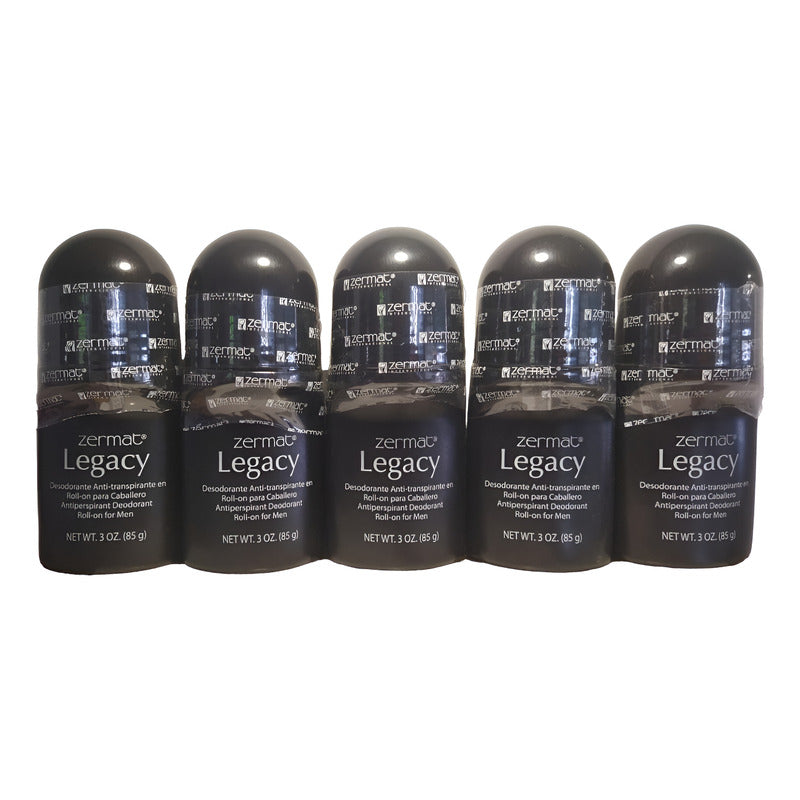 Paquete De 5 Desodorantes Antitranspirantes Legacy Caballero Maderosa