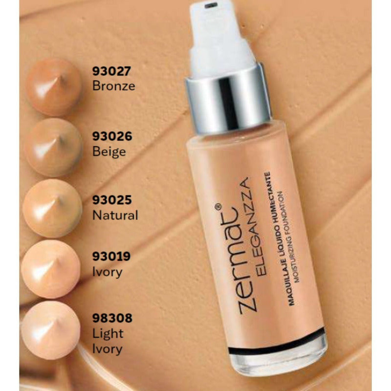 Maquillaje Líquido Facial Matificante  Eleganzza Zermat