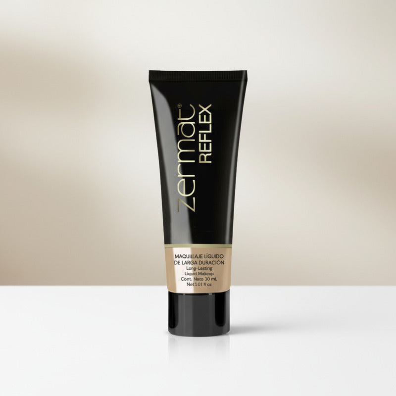 Maquillaje Líquido De Larga Duración Reflex 30 Ml - Zermat Caramelo