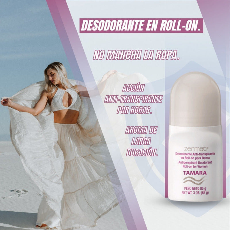 Paq 6 Desod Roll On Anti-transpirante Dama Tamara Zermat  Tamara