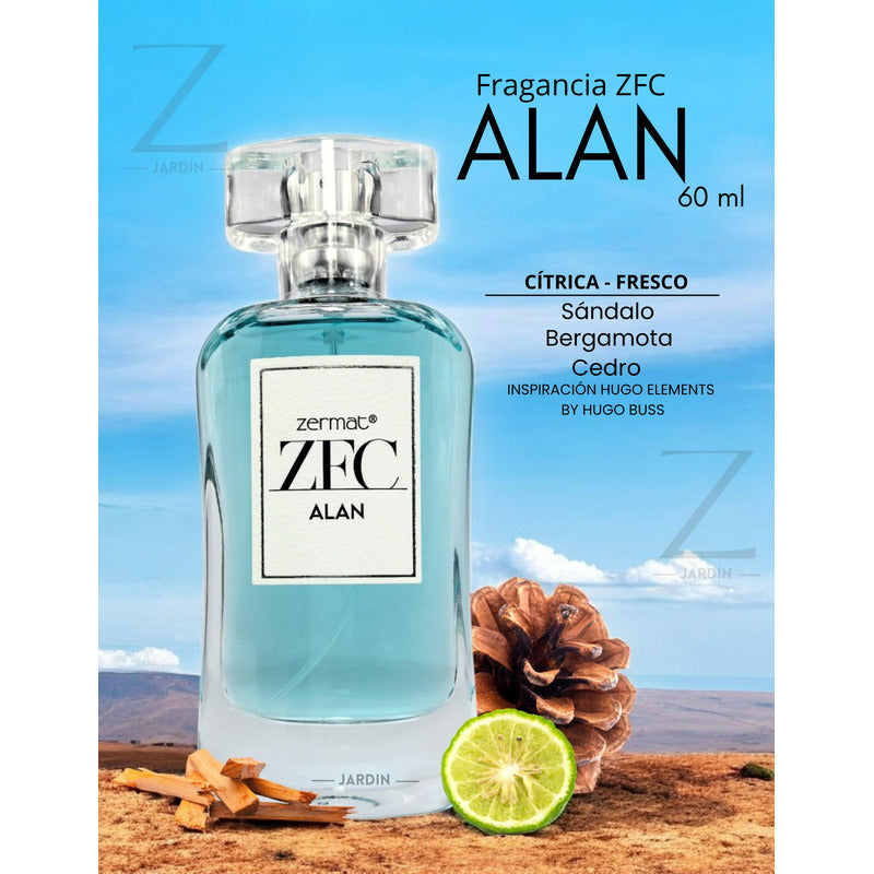 Fragancia Para Caballero Zentimento Alan 60 Ml Zermat