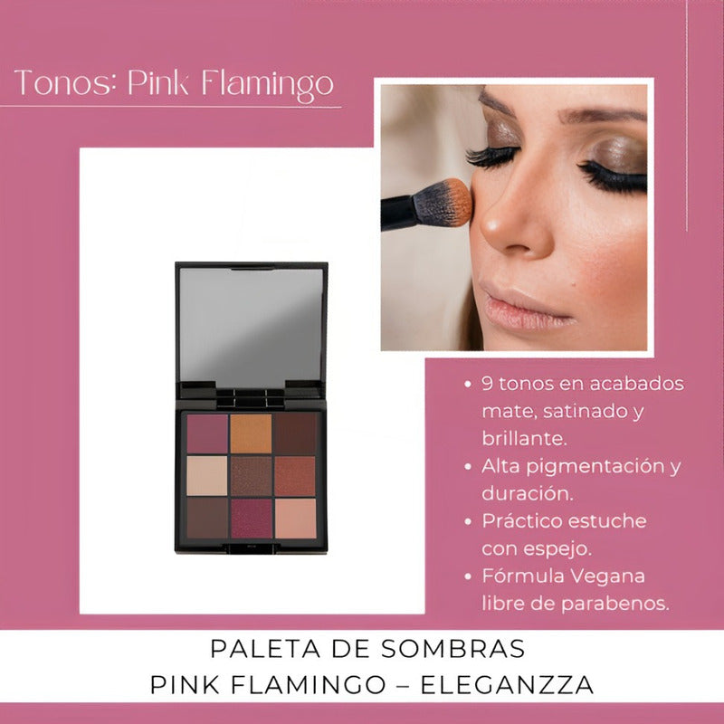 Paleta De Sombras  Zermat Eleganzza Flamingo Fantasy Flamingo Fantasy