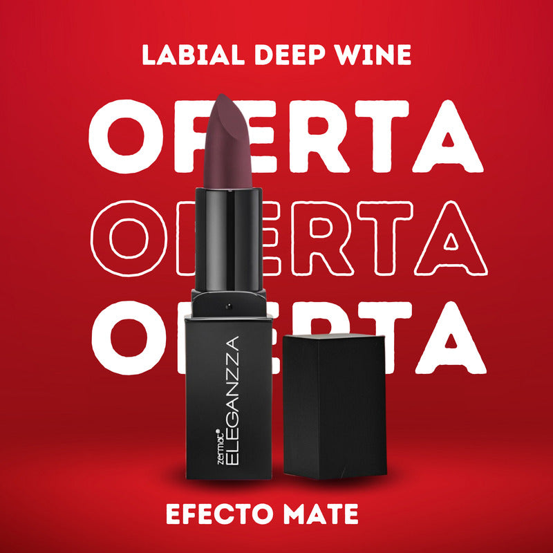Labial Mate Deep Wine Eleganzza Zermat Deep Wine