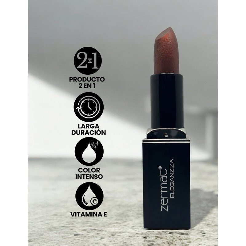 Labial Semimate Con Vitamina E Zermat Eleganzza