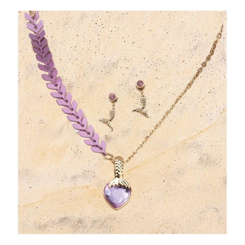 Coordinado Para Niña De Joyería Sirenita Zermat Dorado