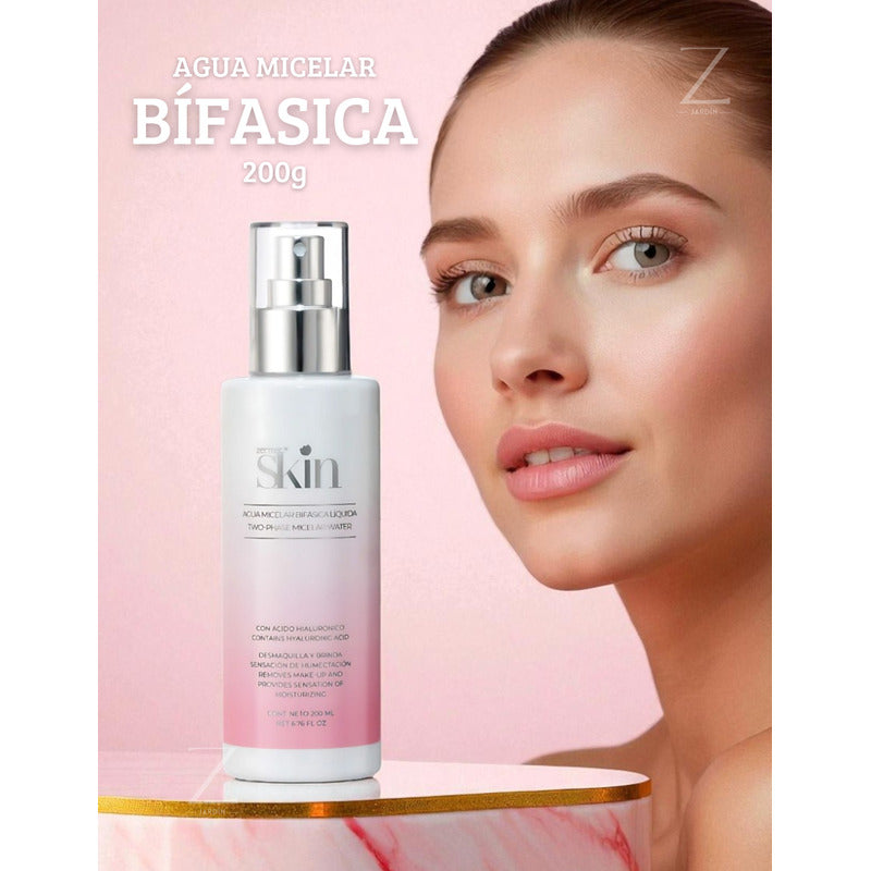 Agua Micelar Bifásica Zermat Skin 200ml Todo Tipo Piel