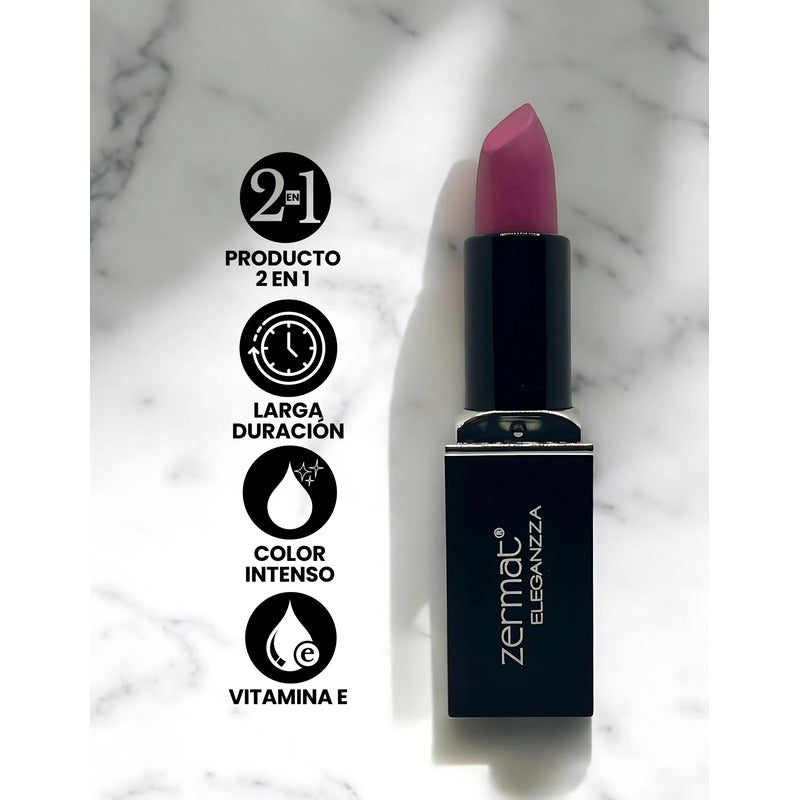 Labial Semimate Con Vitamina E Zermat Eleganzza