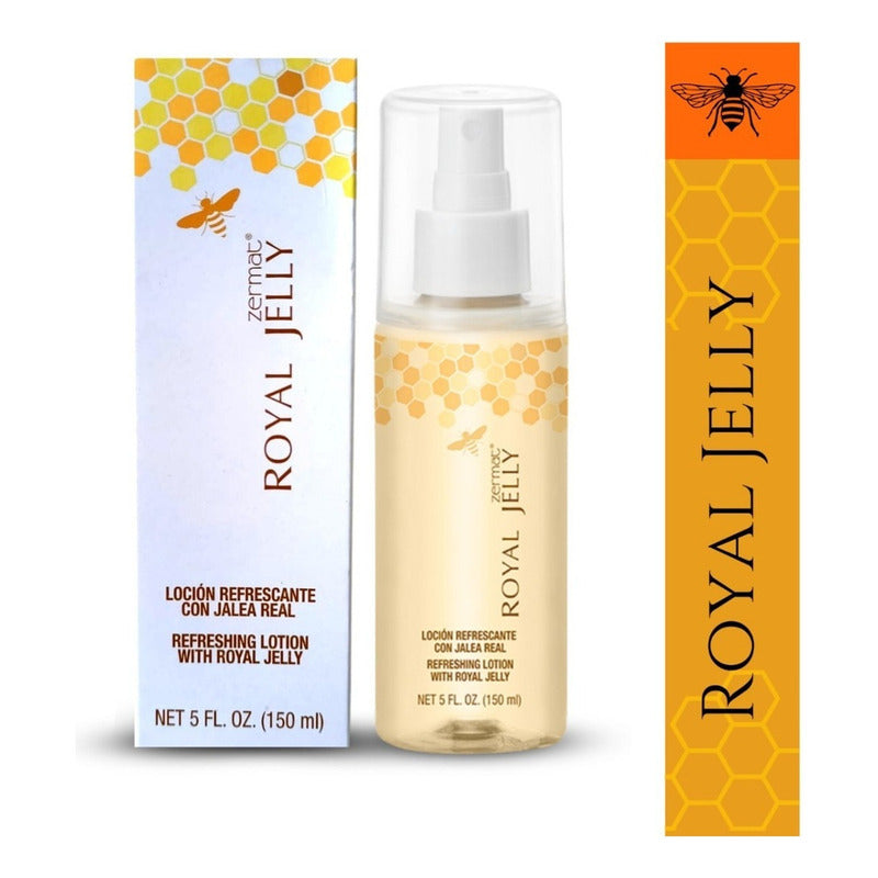 Loción Refrescante Con Jalea Real Royal Jelly Zermat Momento De Aplicación Día/noche Tipo De Piel Todo Tipo De Piel