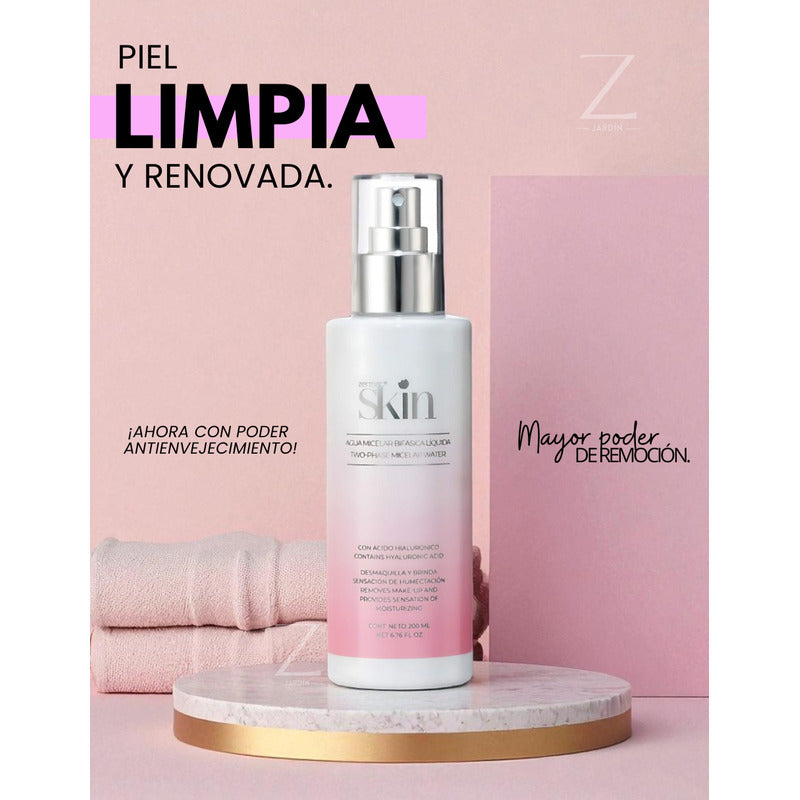 Agua Micelar Bifásica Zermat Skin 200ml Todo Tipo Piel