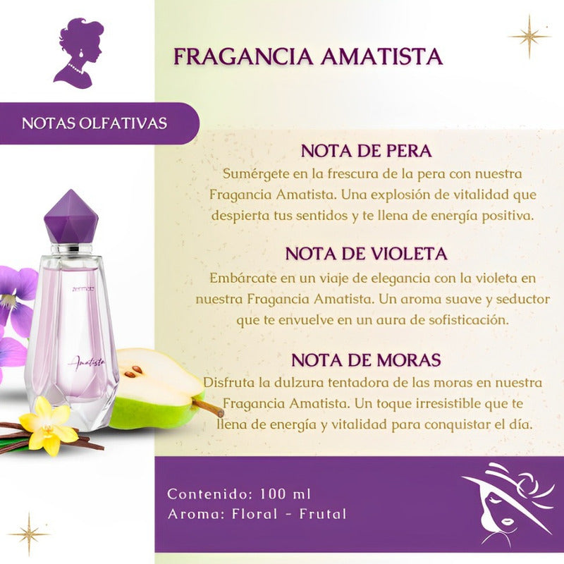 Fragancia Dama Amatista 100 Ml Zermat