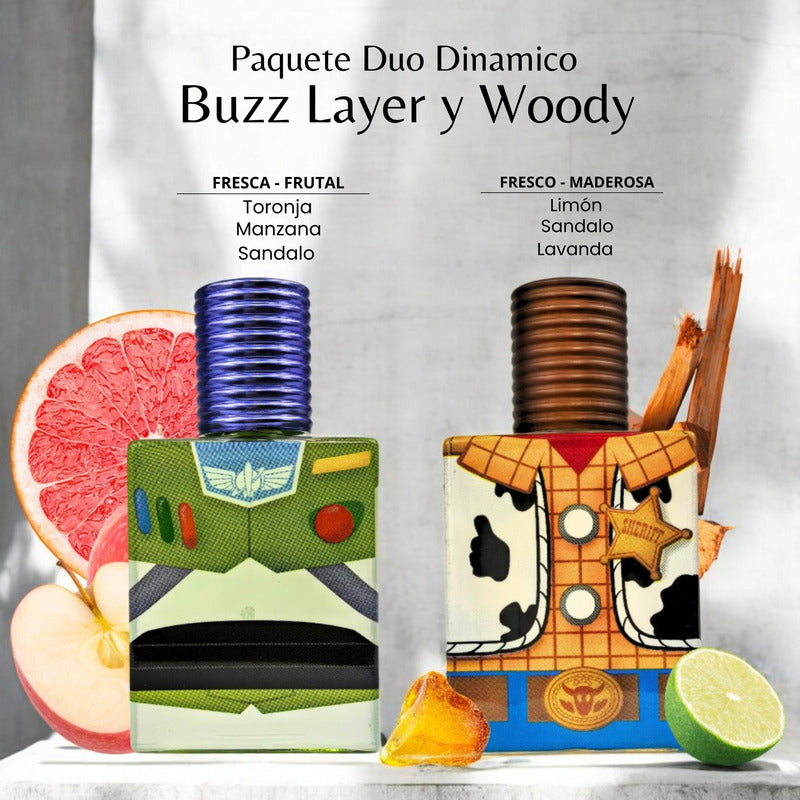 Paquete De Fragancias Duo Dinamico Buzz Layer  Y Woody