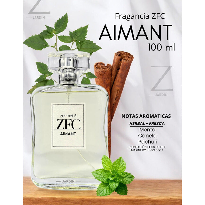 Fragancia Para Caballero Herbal Fresco Aimant Zermat 100 Ml