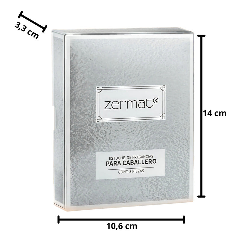 Estuche Recargable 3 Fragancias Para Cab Zermat 3 X 15 Ml