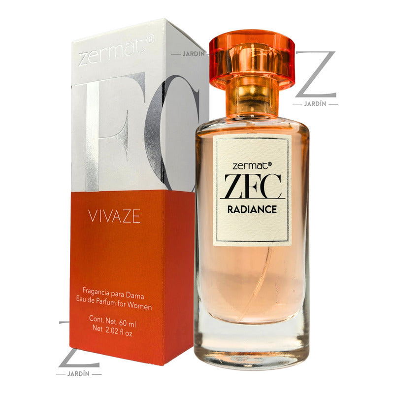Perfume Dama Radiance Zermat Vivaze Parfum con atomizador 60 ml