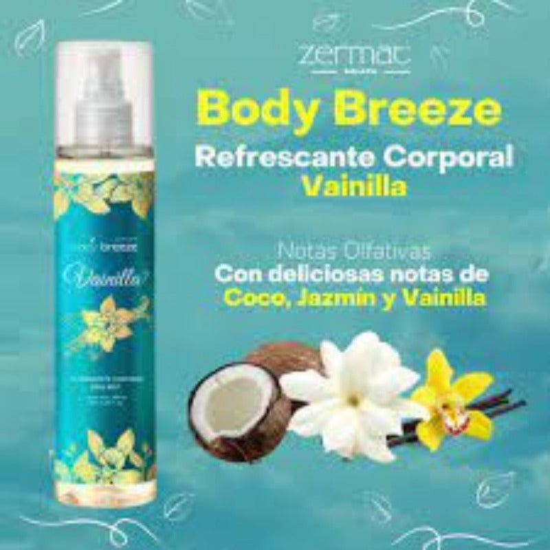 Perfume Corporal Refrescante Vanilla Noir Body Breeze