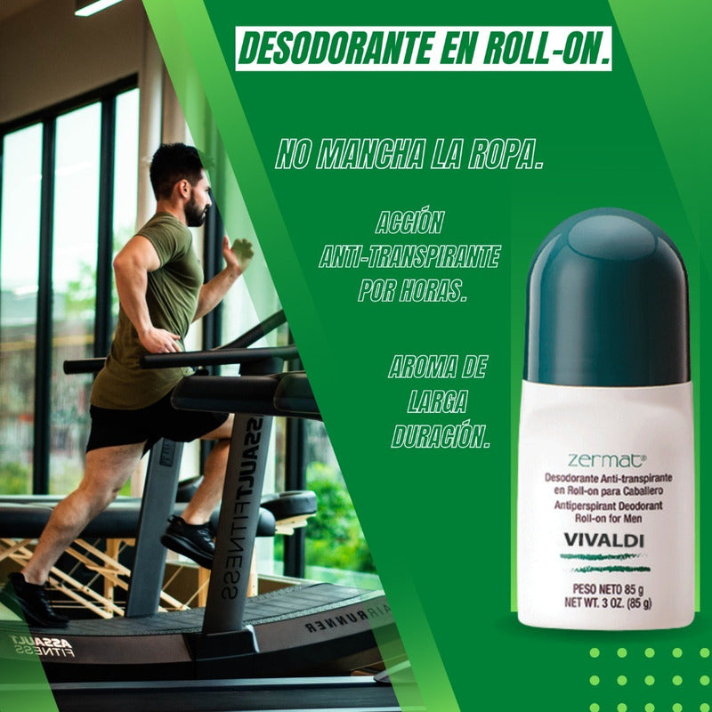 Paq 6 Desod Roll On Anti-transpirante Cab Vivaldi Zermat  Vivaldi